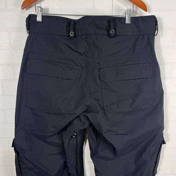 Bonfire Mens Snowboarding Pants Size L Black Cargo Zip Pockets - Picture 13 of 16